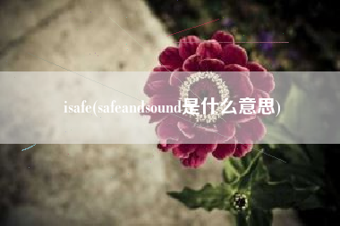 isafe，safeandsound是什么意义？