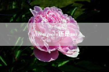 green，green仍是an？