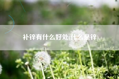 补锌有什么好处，什么是锌？